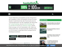 Tablet Screenshot of fussballinfo.net